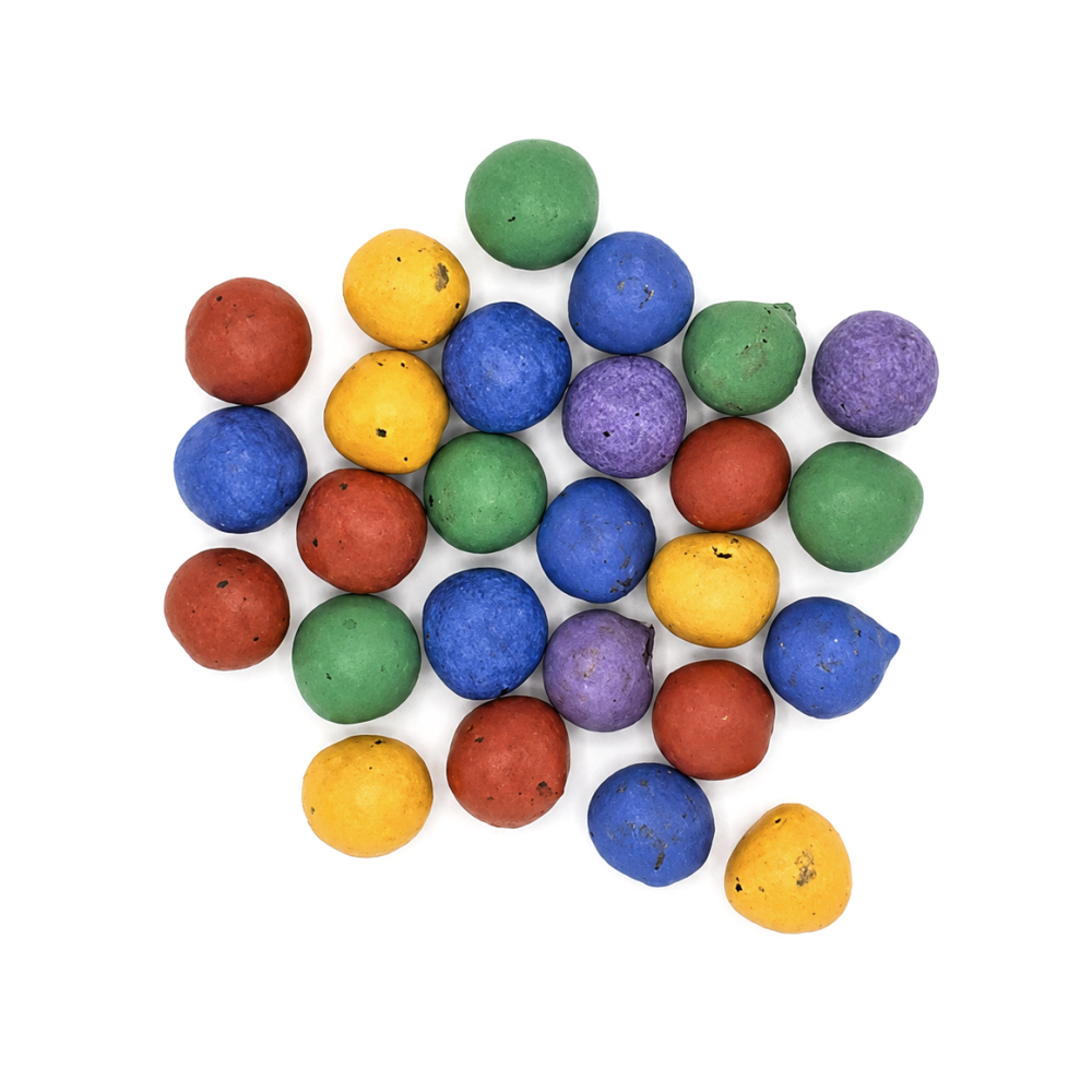 Samenkugeln farbig